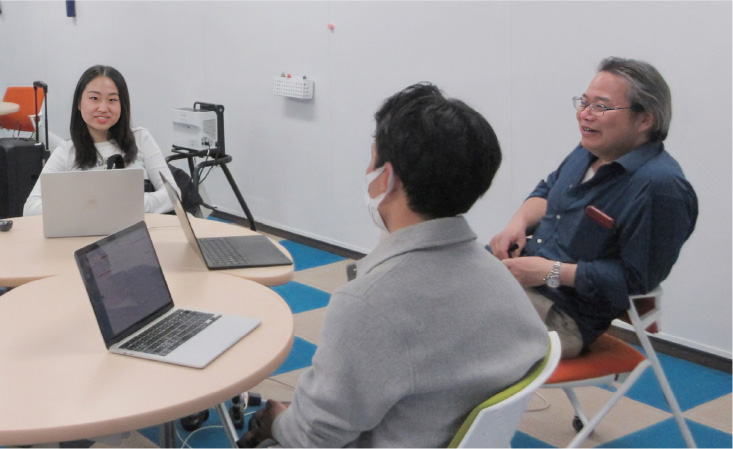 脳機能計測実験の様子