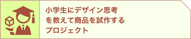 小学生にデザイン思考を教えて商品を試作するプロジェクト